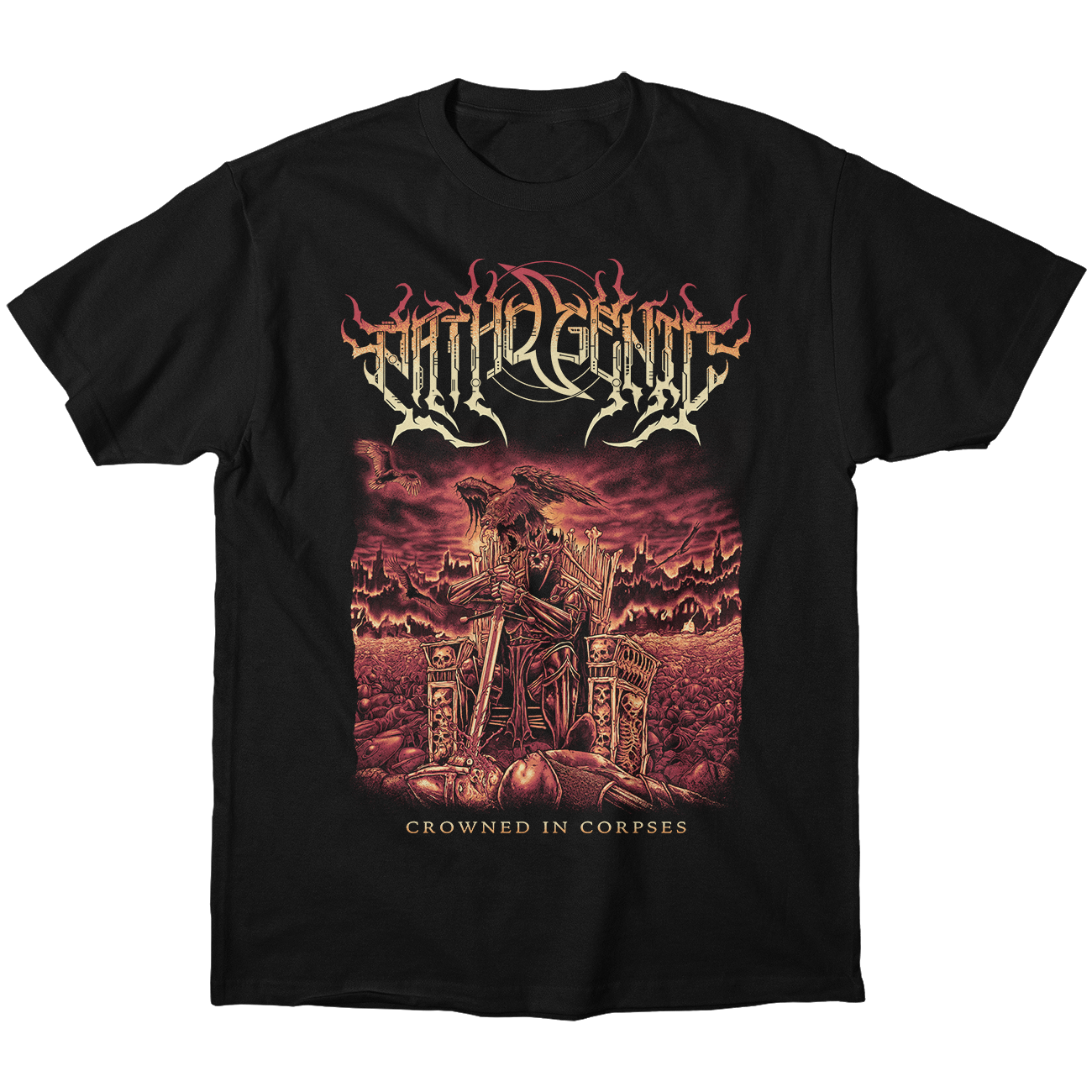 Pathogenic "Crowned In Corpses" Album T-shirt